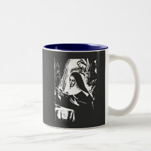 Saint Rita T-Shirt Tweekleurige Koffiemok