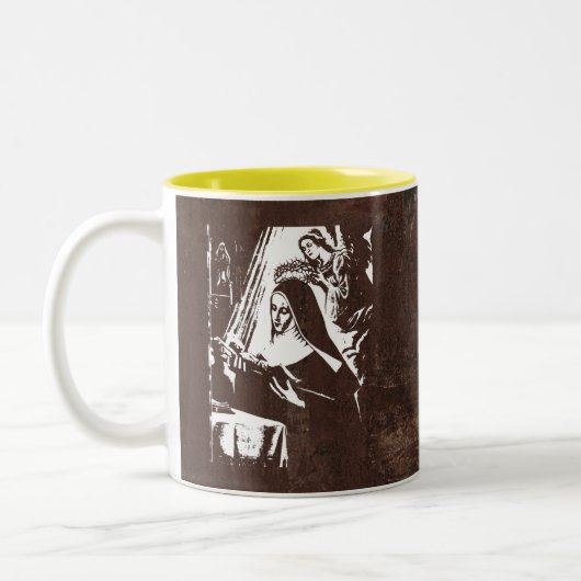 Saint Rita Tweekleurige Koffiemok (Links)
