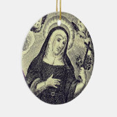 Saint Rita van Cascia Keramisch Ornament (Rechts)