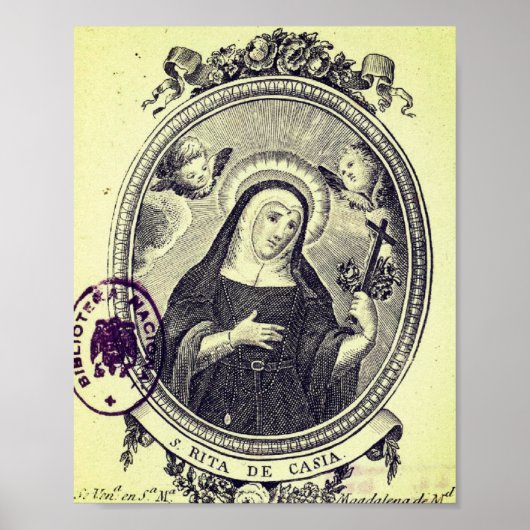 Saint Rita van Cascia Poster (Voorkant)