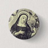 Saint Rita van Cascia Ronde Button 3,2 Cm (Voorkant)
