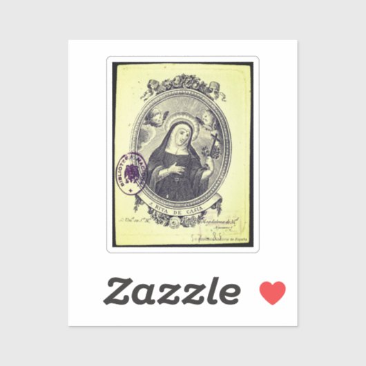 Saint Rita van Cascia Sticker (Vel)