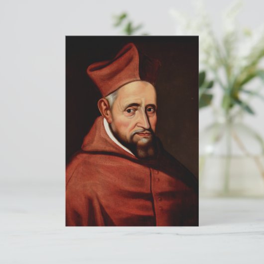 Saint Robert Bellarmin Bedankkaart (Staand voorkant)