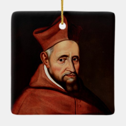 Saint Robert Bellarmin Keramisch Ornament (Achterkant)