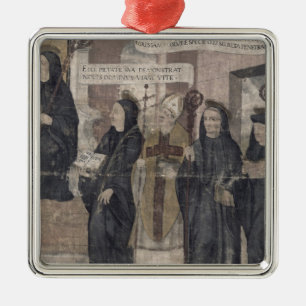 Saint Robert en diverse Benedictine Metalen Ornament