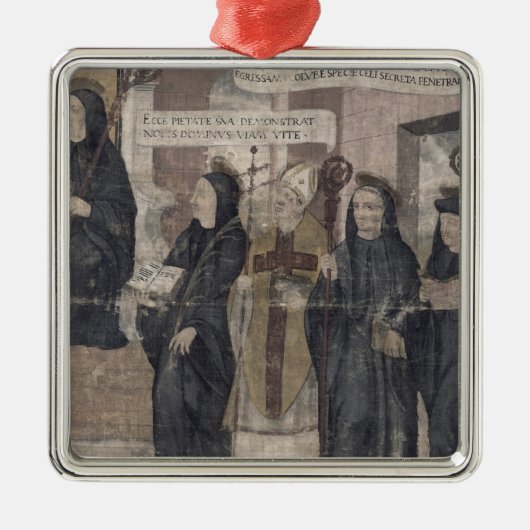 Saint Robert en diverse Benedictine Metalen Ornament (Voorkant)