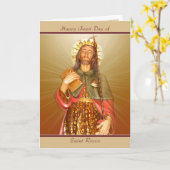 Saint Rocco Feast Day - Blank Note Card Kaart (Gele Bloem)