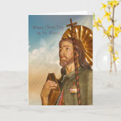 Saint Rocco - Happy Feast Day Wenskaart Kaart (Gele Bloem)