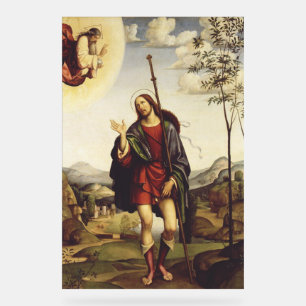 Saint Roch beroemd gemaakt door Francesco Francia Acryl Bord