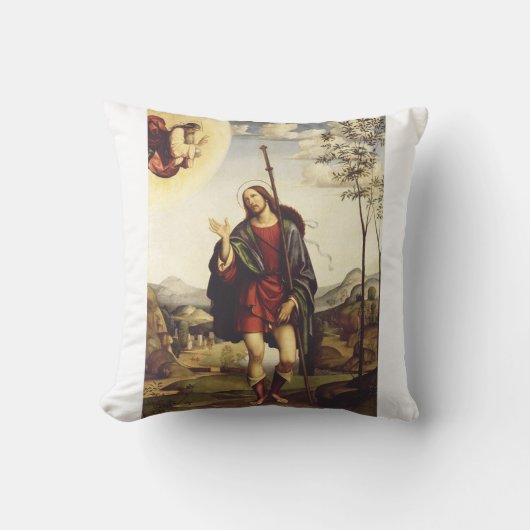 Saint Roch beroemd gemaakt door Francesco Francia Kussen (Voorkant)