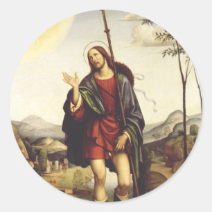 Saint Roch beroemd gemaakt door Francesco Francia Ronde Sticker