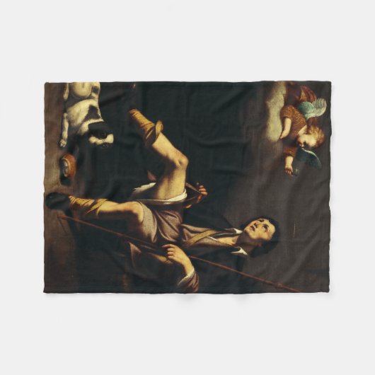 Saint Roch en de engel door Guy François Fleece Deken (Voorkant (Horizontaal))