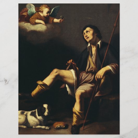 Saint Roch en de engel door Guy François Flyer (Voorkant)