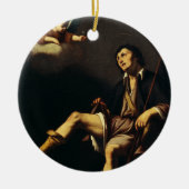 Saint Roch en de engel door Guy François Keramisch Ornament (Voorkant)