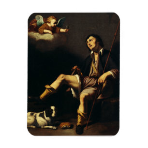 Saint Roch en de engel door Guy François Magneet