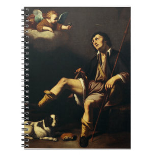 Saint Roch en de engel door Guy François Notitieboek