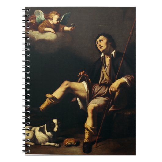 Saint Roch en de engel door Guy François Notitieboek (Voorkant)