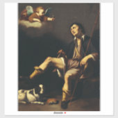 Saint Roch en de engel door Guy François Sticker (Vel)