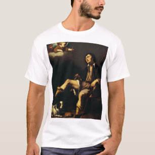 Saint Roch en de engel door Guy François T-shirt