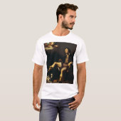 Saint Roch en de engel door Guy François T-shirt (Voorkant volledig)