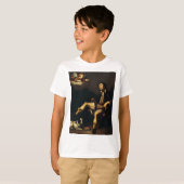 Saint Roch en de engel door Guy François T-shirt (Voorkant volledig)