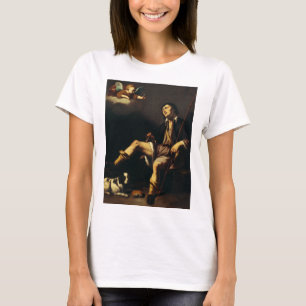 Saint Roch en de engel door Guy François T-shirt