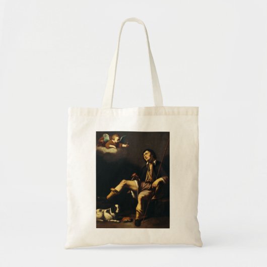 Saint Roch en de engel door Guy François Tote Bag (Voorkant)