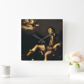 Saint Roch en de engel door Guy François Vierkante Klok (Huis)