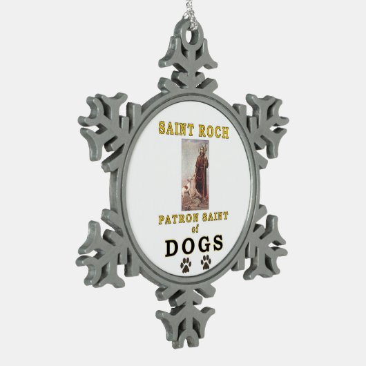 SAINT ROCH TIN SNEEUWVLOK ORNAMENT (Links)