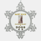 SAINT ROCH TIN SNEEUWVLOK ORNAMENT (Voorkant)
