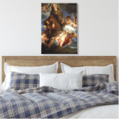 Saint Rosalie Interceding voor de Plague-stricken Canvas Afdruk (Insitu (Slaapkamer))