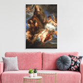 Saint Rosalie Interceding voor de Plague-stricken Canvas Afdruk (Insitu (Woonkamer))