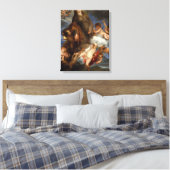 Saint Rosalie Interceding voor de Plague-stricken Canvas Afdruk (Insitu (Slaapkamer))