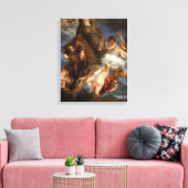 Saint Rosalie Interceding voor de Plague-stricken Canvas Afdruk (Insitu (Woonkamer))