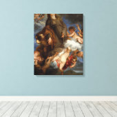 Saint Rosalie Interceding voor de Plague-stricken Canvas Afdruk (Insitu (Houten vloer))