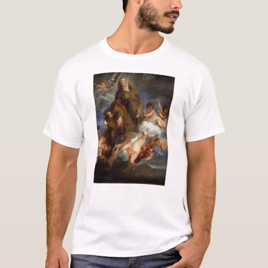 Saint Rosalie Interceding voor de Plague-stricken T-shirt (Voorkant)
