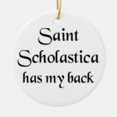 saint scholastica coffee mug keramisch ornament (Voorkant)