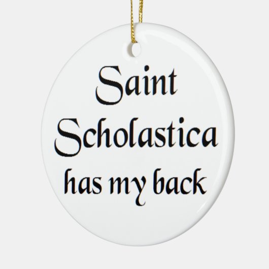 saint scholastica coffee mug keramisch ornament (Links)