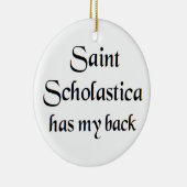 saint scholastica koffiemok keramisch ornament (Rechts)