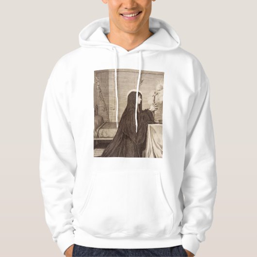 Saint Scholastica Patroness van school Hoodie (Voorkant)