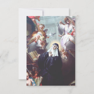 Saint Scholastica Spirit of the Dove Holy Card Bedankkaart