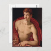 Saint Sebastian-Agnolo Bronzino Briefkaart (Voorkant / Achterkant)