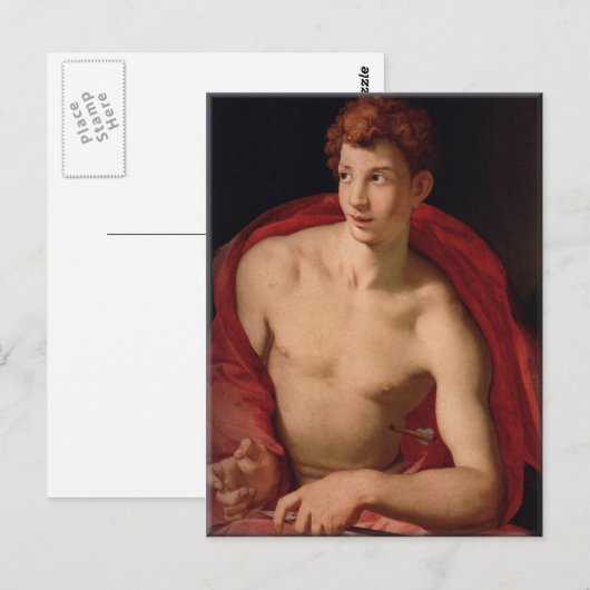 Saint Sebastian-Agnolo Bronzino Briefkaart (Voorkant / Achterkant)