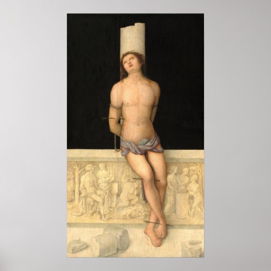 Saint Sebastian - Amico Aspertini Fine Art Poster (Voorkant)
