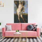 Saint Sebastian Canvas Afdruk (Insitu (Woonkamer))