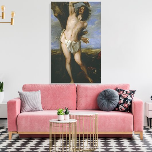 Saint Sebastian Canvas Afdruk (Insitu (Woonkamer))