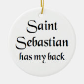 saint sebastian keramisch ornament (Voorkant)