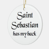 saint sebastian keramisch ornament (Links)