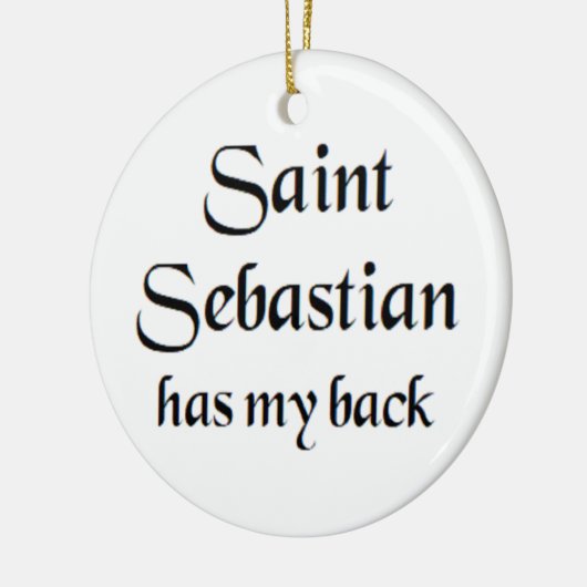 saint sebastian keramisch ornament (Links)