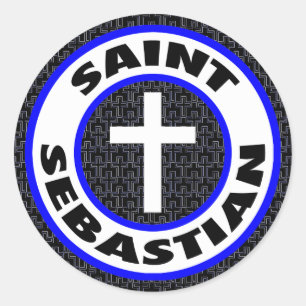 Saint Sebastian Ronde Sticker